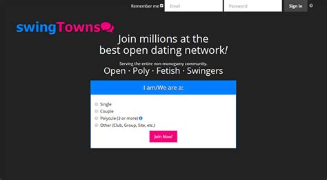 <b>SwingTowns </b>is an online dating site that uses a unique matching algorithm to help users find compatible partners. . Swing towns
